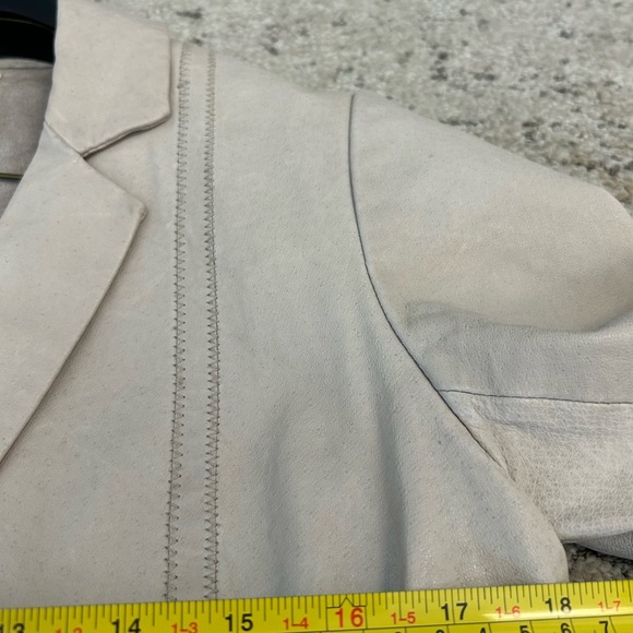 Elevenses (Anthropologie) XS leather blazer in good used condition - Picture 10 of 12